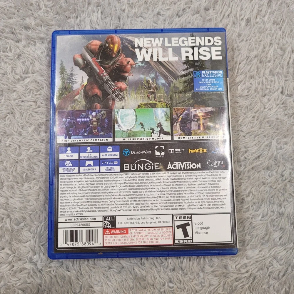 Destiny 2 (PS4, 2017) Sony Playstation Game